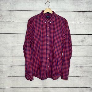 Slim J Crew Dress Shirt Plaid